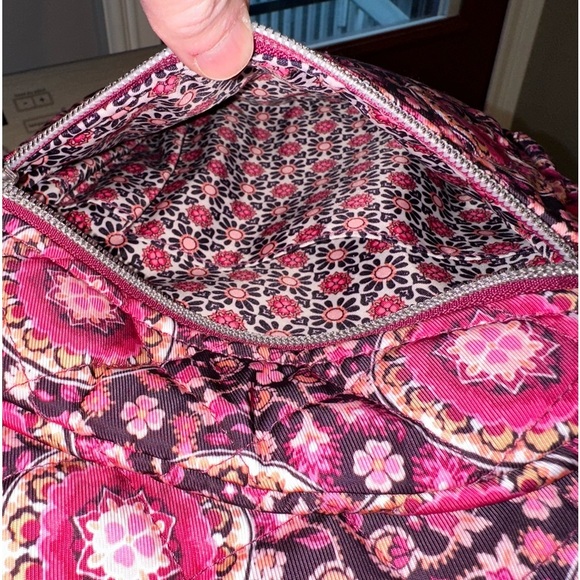 Vera Bradley Raspberry Medallion Small Backpack in Performance Twill - Picture 3 of 8